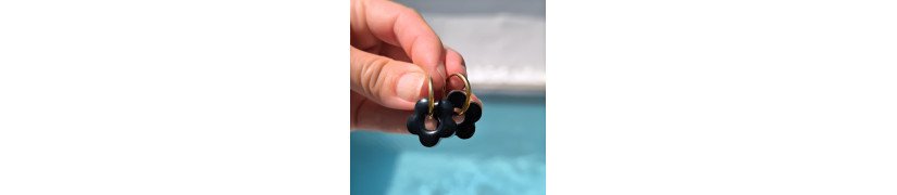 Photo de la Boucle Fleur noire