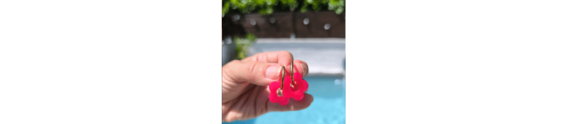 Boucles d'oreille Pink Pop | Les Bricoles de B