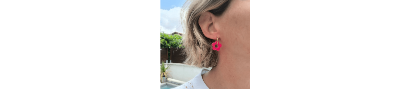 Boucles d'oreille Pink Pop | Les Bricoles de B