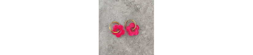 Boucles d'oreille Pink Pop | Les Bricoles de B