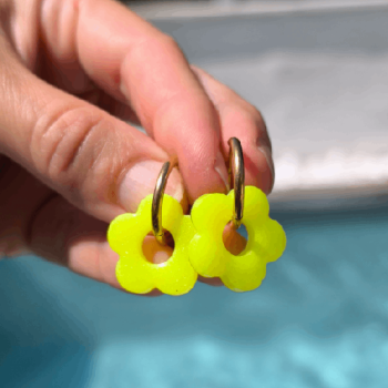 Boucles d'oreille Yellow Pop | Les Bricoles de B
