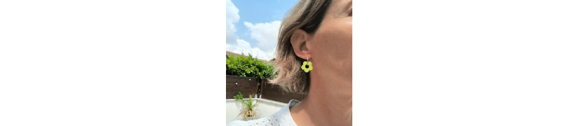 Boucles d'oreille Yellow Pop | Les Bricoles de B