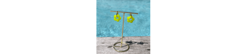 Boucles d'oreille Yellow Pop | Les Bricoles de B