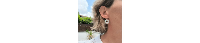 Boucles d'oreille Pastel Bleu | Les Bricoles de B