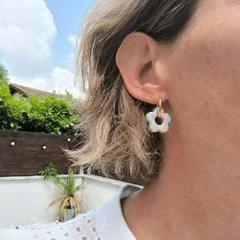 Boucles d'oreille Pastel Bleu | Les Bricoles de B