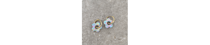 Boucles d'oreille Pastel Bleu | Les Bricoles de B