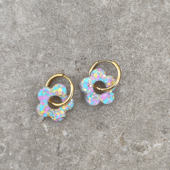 Boucles d'oreille Pastel Bleu | Les Bricoles de B