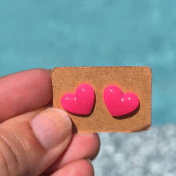 Boucles d'oreilles Puce Rose | Les Bricoles de B