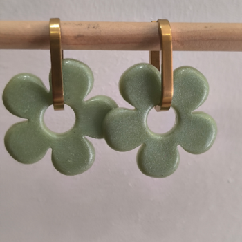 Boucles d'oreilles Big Fleur Pomme | Les Bricoles de B