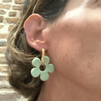Boucles d'oreilles Big Fleur Pomme | Les Bricoles de B