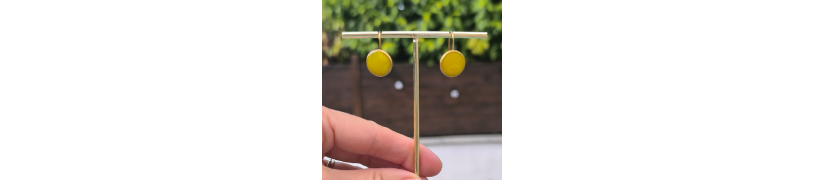 Boucles d'oreilles Eclipse Yellow | Les Bricoles de B