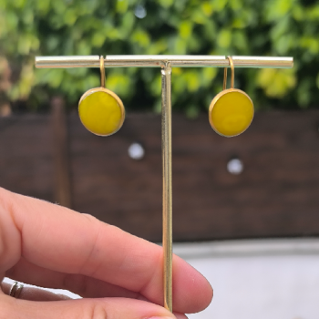 Boucles d'oreilles Eclipse Yellow | Les Bricoles de B
