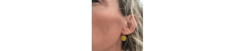 Boucles d'oreilles Eclipse Yellow | Les Bricoles de B