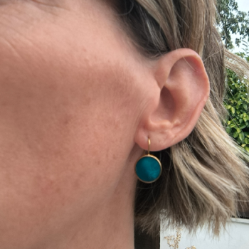Boucles d'oreille Eclipse blue duck