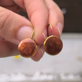 Boucles d'oreille Eclipse Chocolat