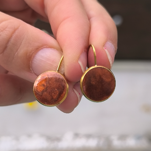 Boucles d'oreille Eclipse Chocolat