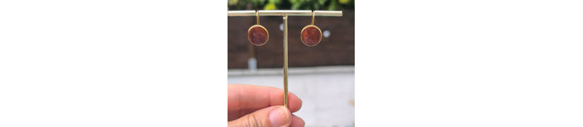Boucles d'oreille Eclipse Chocolat