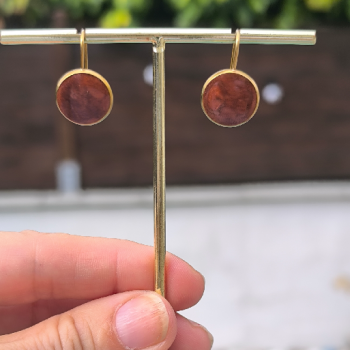 Boucles d'oreille Eclipse Chocolat