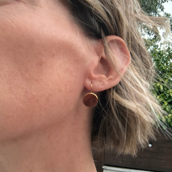 Boucles d'oreille Eclipse Chocolat