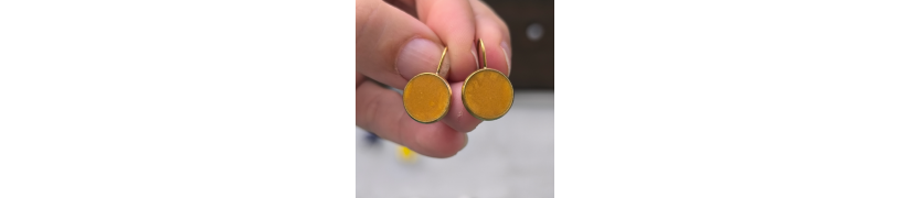 Boucles d'oreille Eclipse Camel