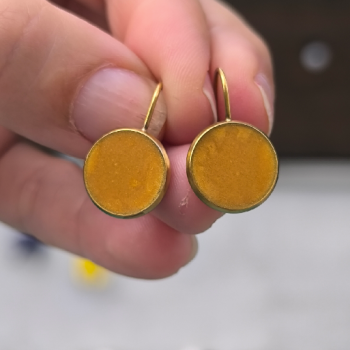 Boucles d'oreille Eclipse Camel