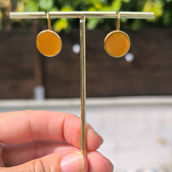 Boucles d'oreille Eclipse Camel