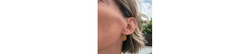 Boucles d'oreille Eclipse Camel