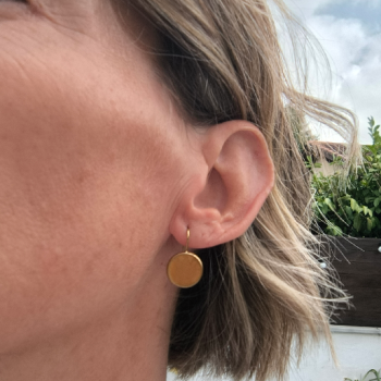 Boucles d'oreille Eclipse Camel