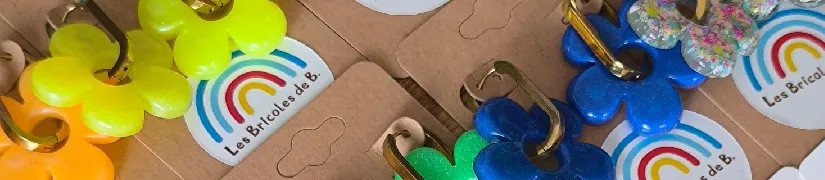 Boucles d'oreille Big Fleurs | Les Bricoles de B