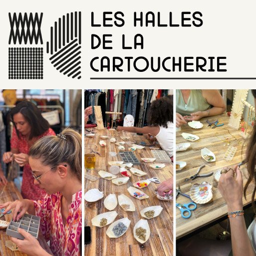 Atelier fabrication de bijoux à la Halle de la Cartoucherie