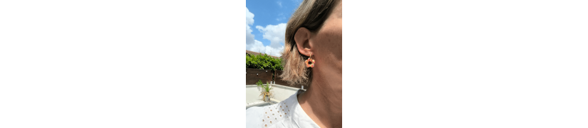 Boucle d'oreilles Fleur Rainbow Pop